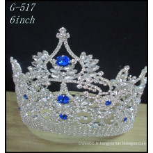 Vente en gros Bijoux en argent de mariage Tiara enfants couronnes de princesse